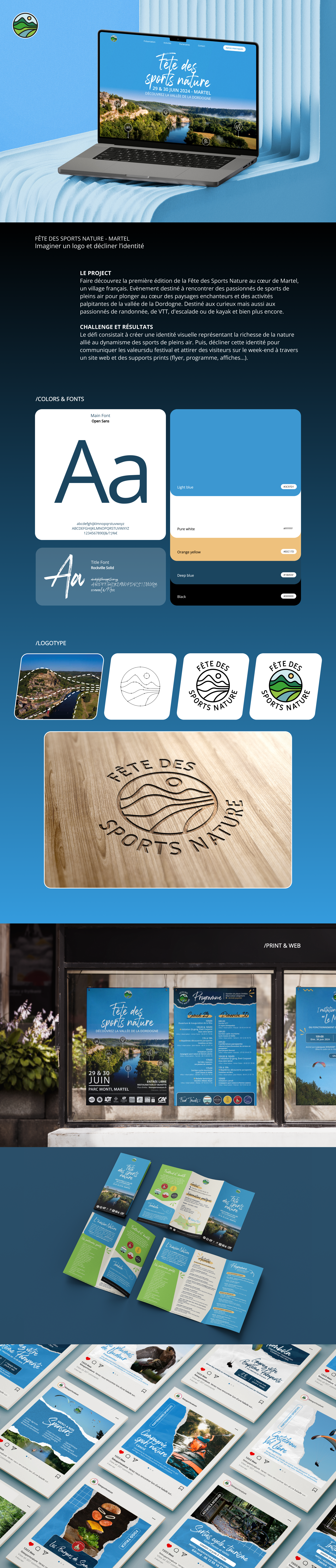 présentation du contexte du projet d'UI-UX, graphsime, developpement du festival